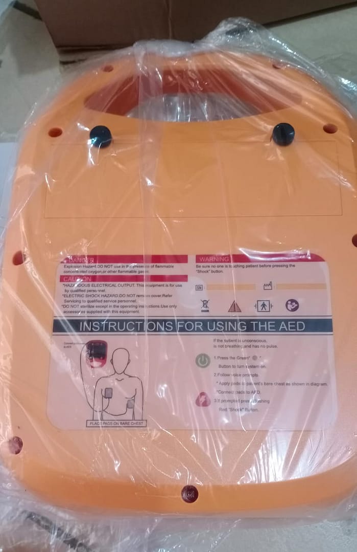 AED trainer back side